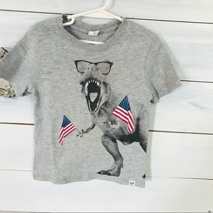 Toddler Boy 4th of July Tee 🦖🇺🇸